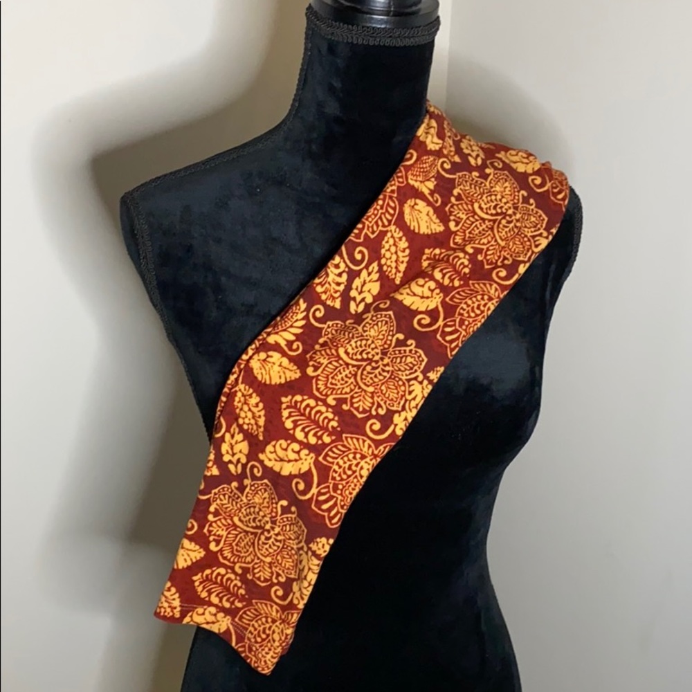 Lularoe red gold OS one size leggings